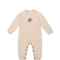 Theo Onepiece - Oatmeal Marle Hedgehog Childrens Onepiece from Jamie Kay USA