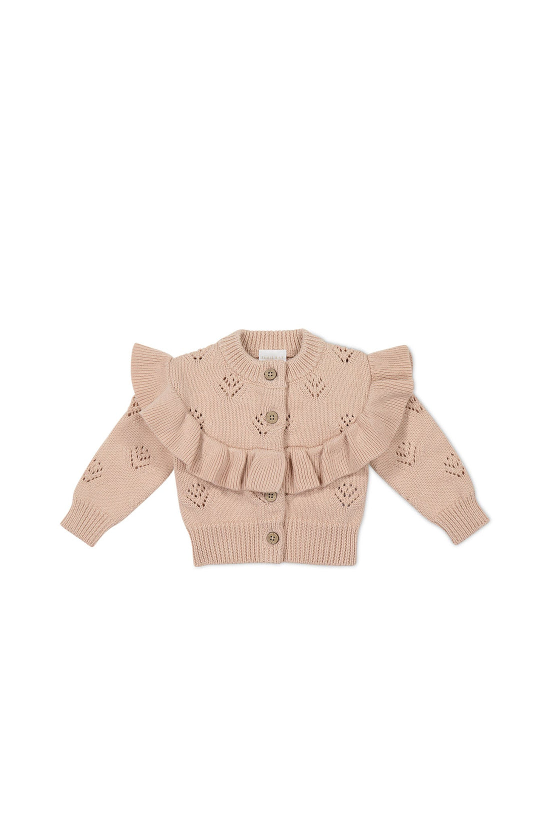 Tilly Cardigan - Dusky Rose Childrens Cardigan from Jamie Kay USA