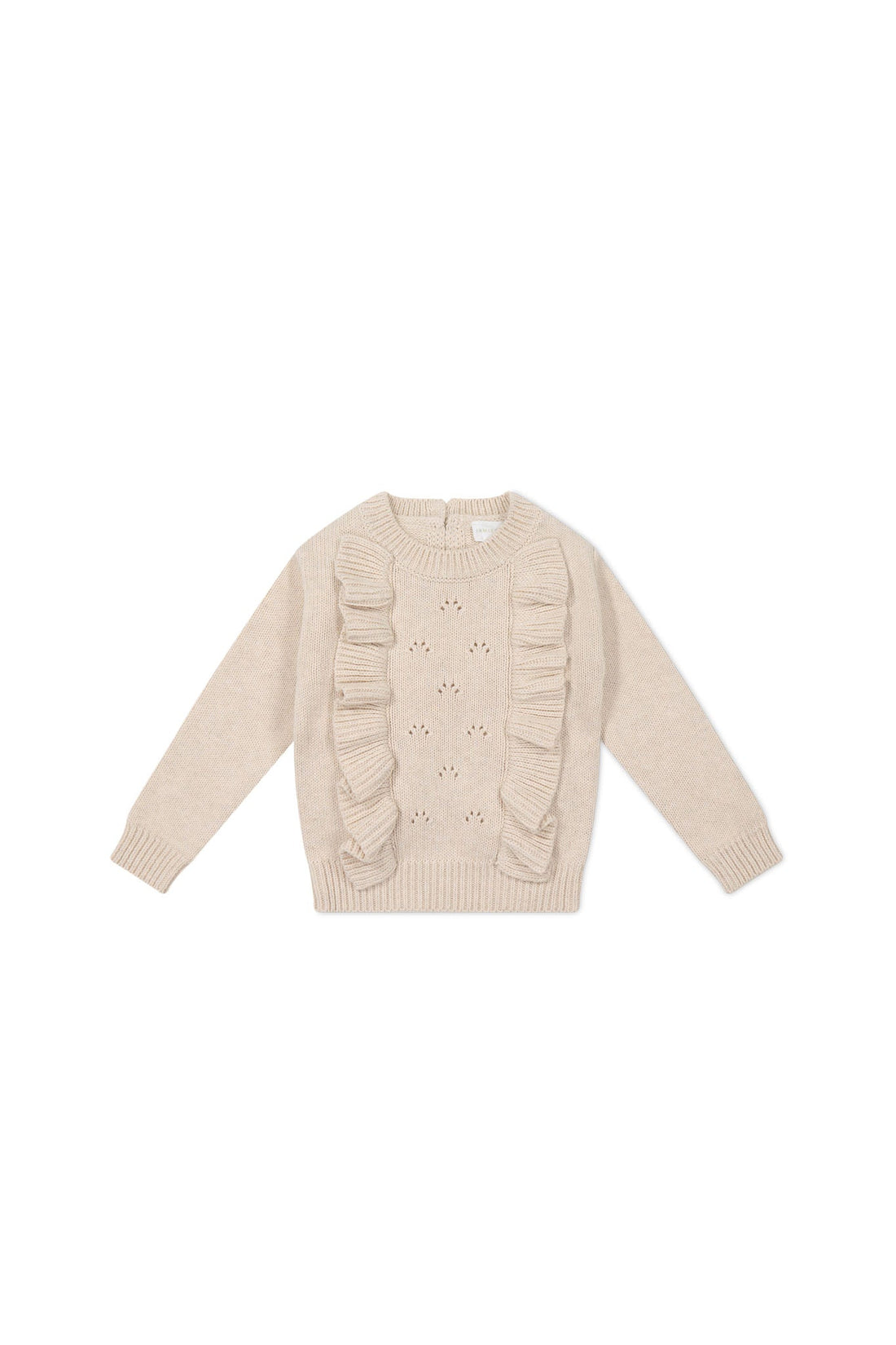 Valentia Jumper - Light Oatmeal Marle Childrens Jumper from Jamie Kay USA