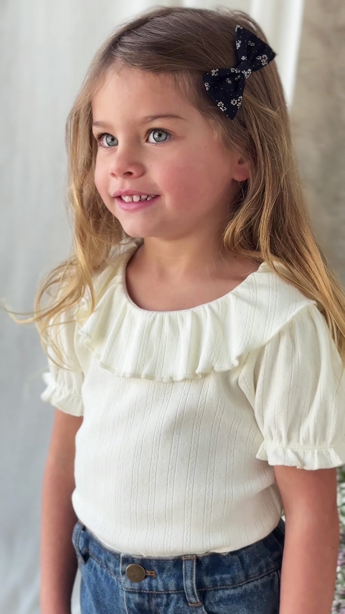 Beatrice Pant - Classic Denim Childrens Pant from Jamie Kay USA