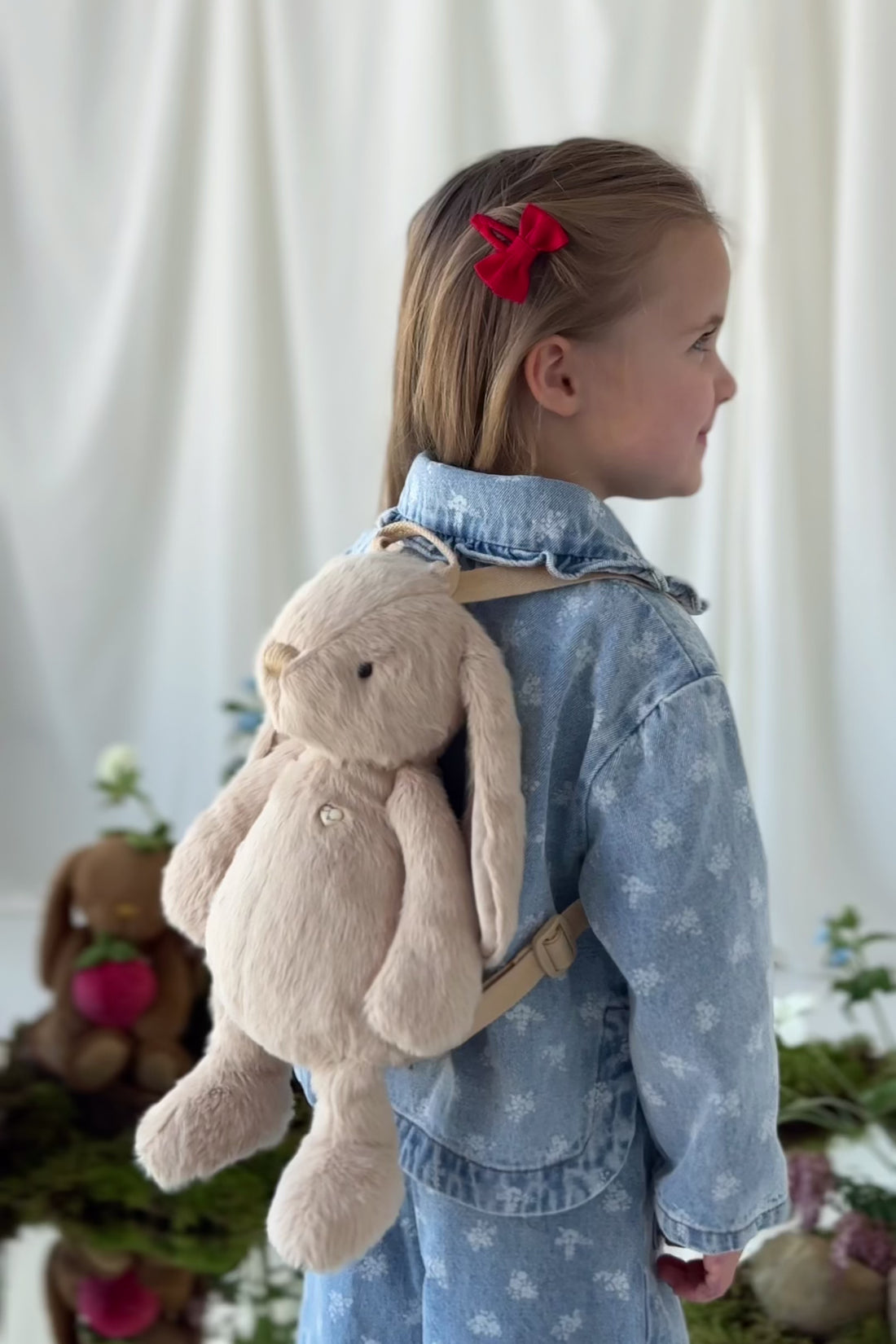Snuggle Bunnies - Penelope Backpack - Hazelnut Childrens Toys from Jamie Kay USA