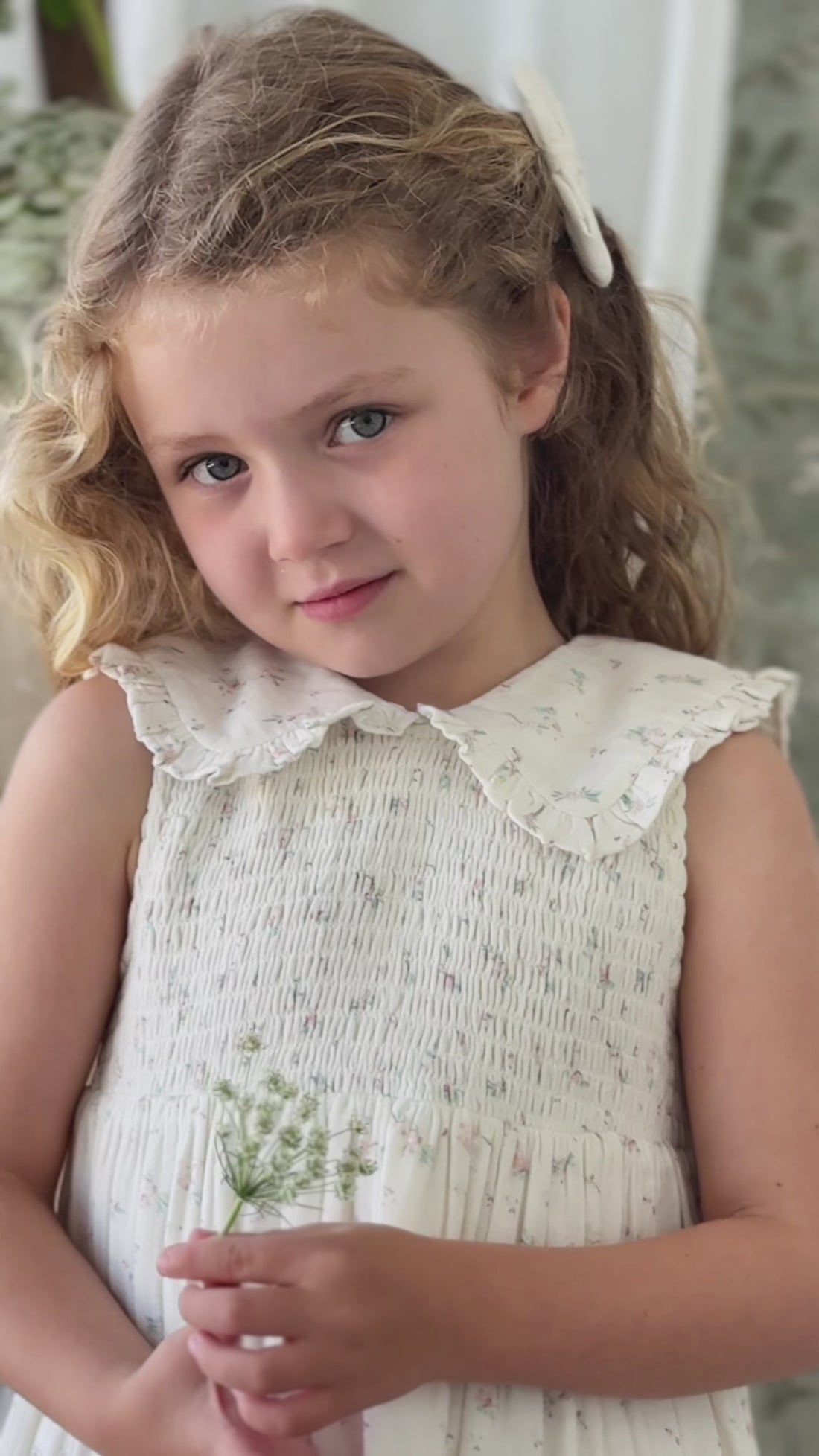 Organic Cotton Muslin Christabel Dress - Solange Snow Childrens Dress from Jamie Kay USA