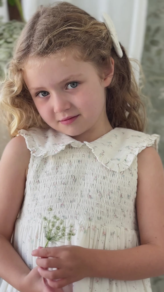 Organic Cotton Muslin Christabel Dress - Solange Snow Childrens Dress from Jamie Kay USA