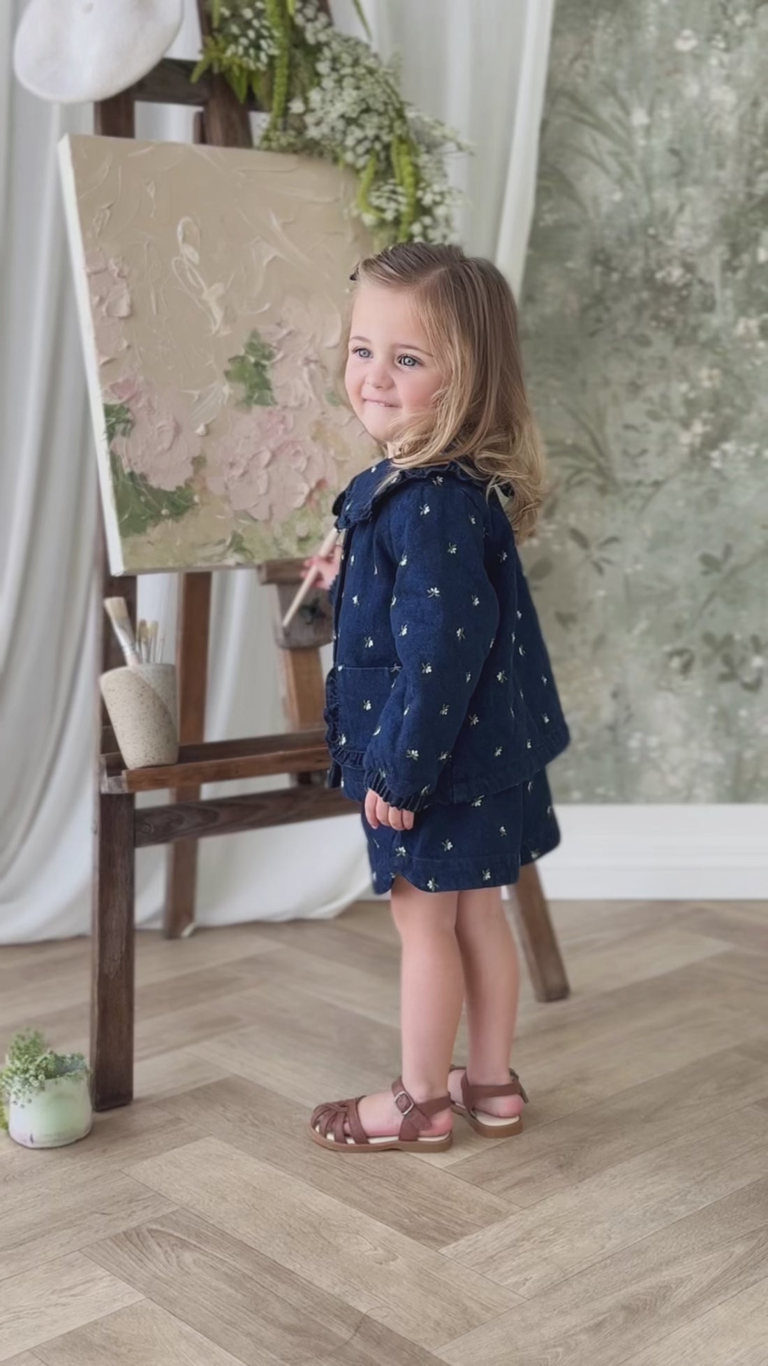 Amandine Jacket - Lisa Indigo Childrens Jacket from Jamie Kay USA
