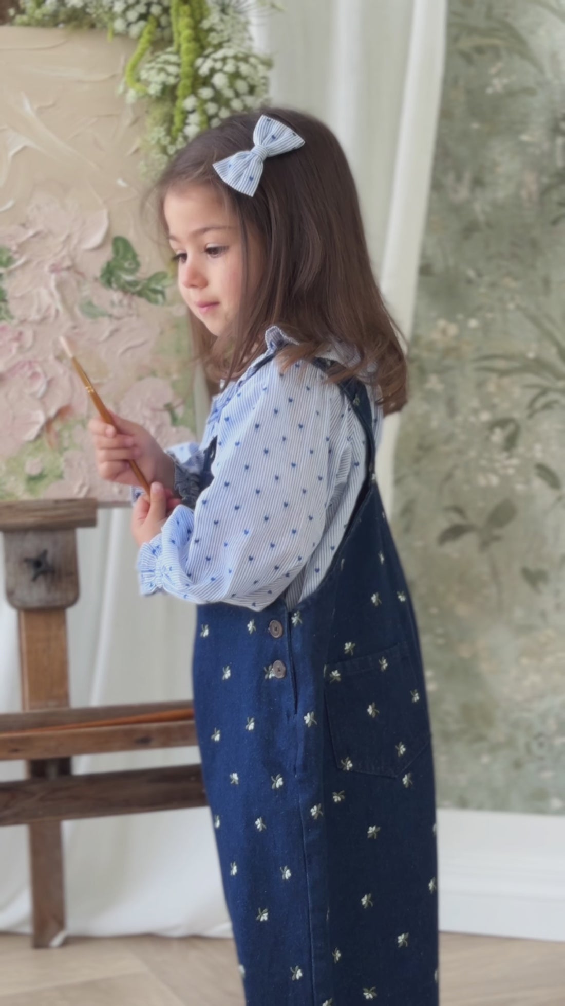 Dorian Overall - Lisa Indigo Childrens Overall from Jamie Kay USA