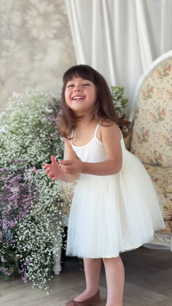 Leonie Dress - Parchment Childrens Dress from Jamie Kay USA