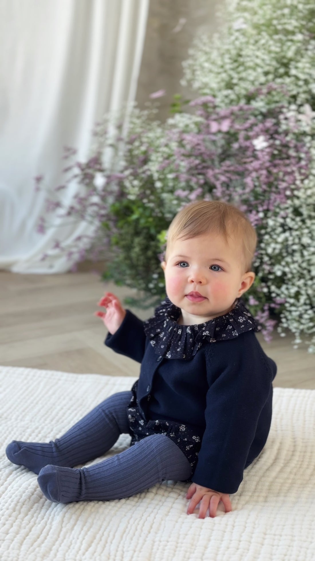 Delaney Knitted Cardigan - Starry Night Childrens Cardigan from Jamie Kay USA