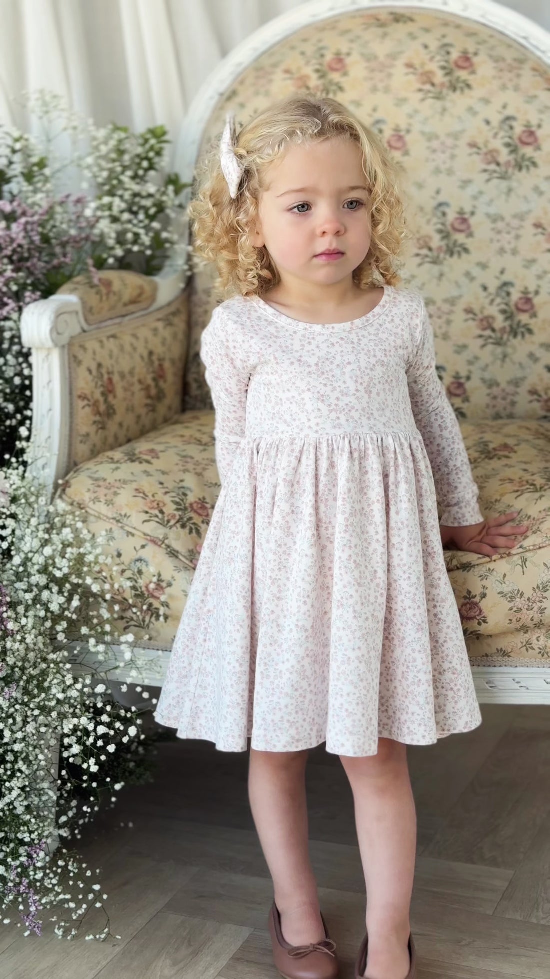 Organic Cotton Clemence Wrap Top - Posy Milk Childrens Top from Jamie Kay USA