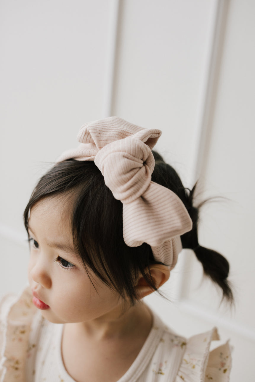 Organic Cotton Lilian Headband - Rose Dust Childrens Headband from Jamie Kay USA
