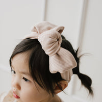Organic Cotton Lilian Headband - Rose Dust Childrens Headband from Jamie Kay USA