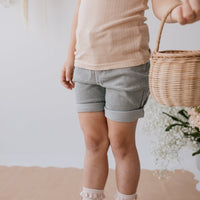 Jude Cord Short - Dusted Olive Childrens Short from Jamie Kay USA