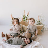 Organic Cotton Waffle Finn Onepiece - Agate Childrens Onepiece from Jamie Kay USA