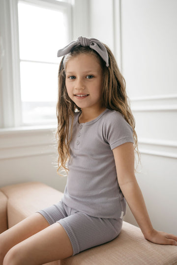 Organic Cotton Modal Henley Tee - Moon Childrens Top from Jamie Kay USA