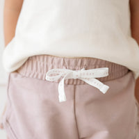 Organic Cotton Ivy Shortie - Lavender Musk Childrens short from Jamie Kay USA