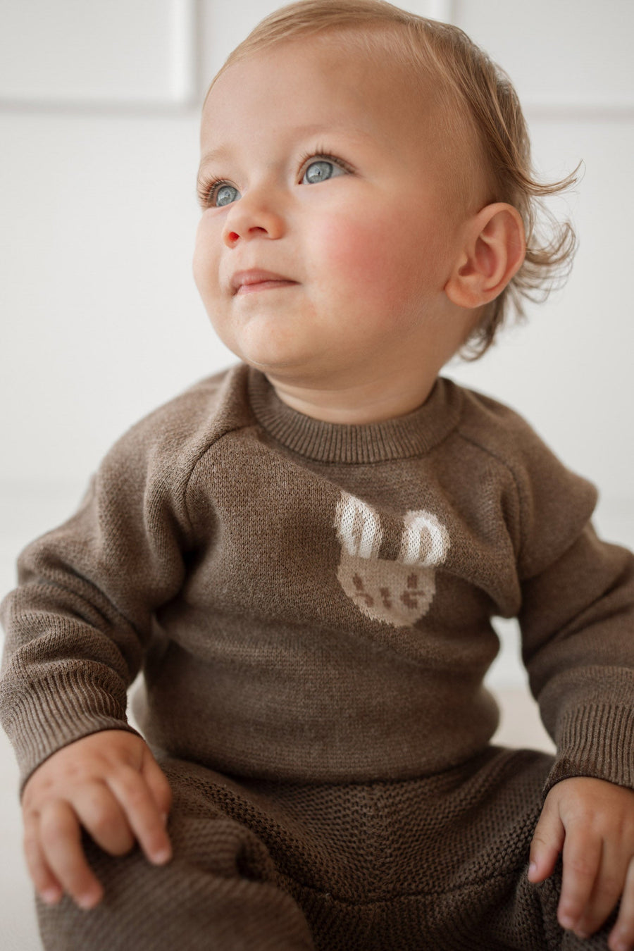 Ethan Jumper - Sepia Marle Childrens Jumper from Jamie Kay USA