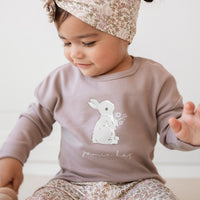 Pima Cotton Marley Long Sleeve Top - Lavender Musk Childrens Top from Jamie Kay USA