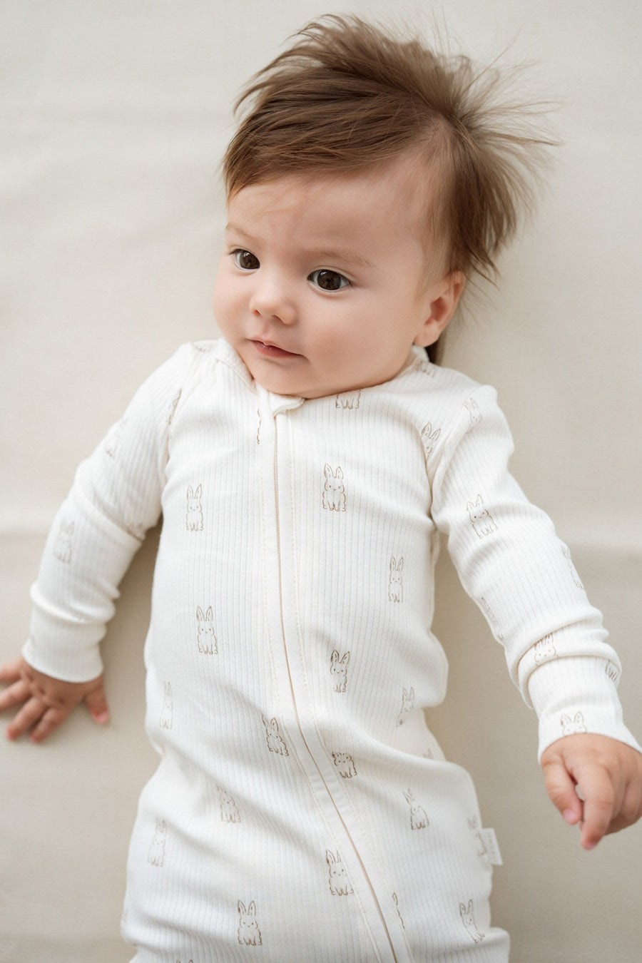 Organic Cotton Modal Reese Onepiece - Bunny Buddies Childrens Onepiece from Jamie Kay USA