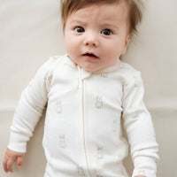 Organic Cotton Modal Reese Onepiece - Bunny Buddies Childrens Onepiece from Jamie Kay USA