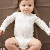 Organic Cotton Modal Fernley Bodysuit - Bunny Buddies Childrens Bodysuit from Jamie Kay USA