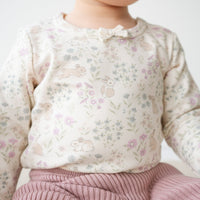 Organic Cotton Long Sleeve Bodysuit - Penny's Egg Hunt Childrens Bodysuit from Jamie Kay USA