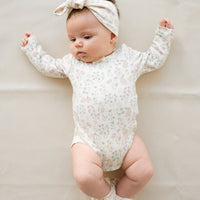 Organic Cotton Long Sleeve Bodysuit - Penny's Egg Hunt Childrens Bodysuit from Jamie Kay USA