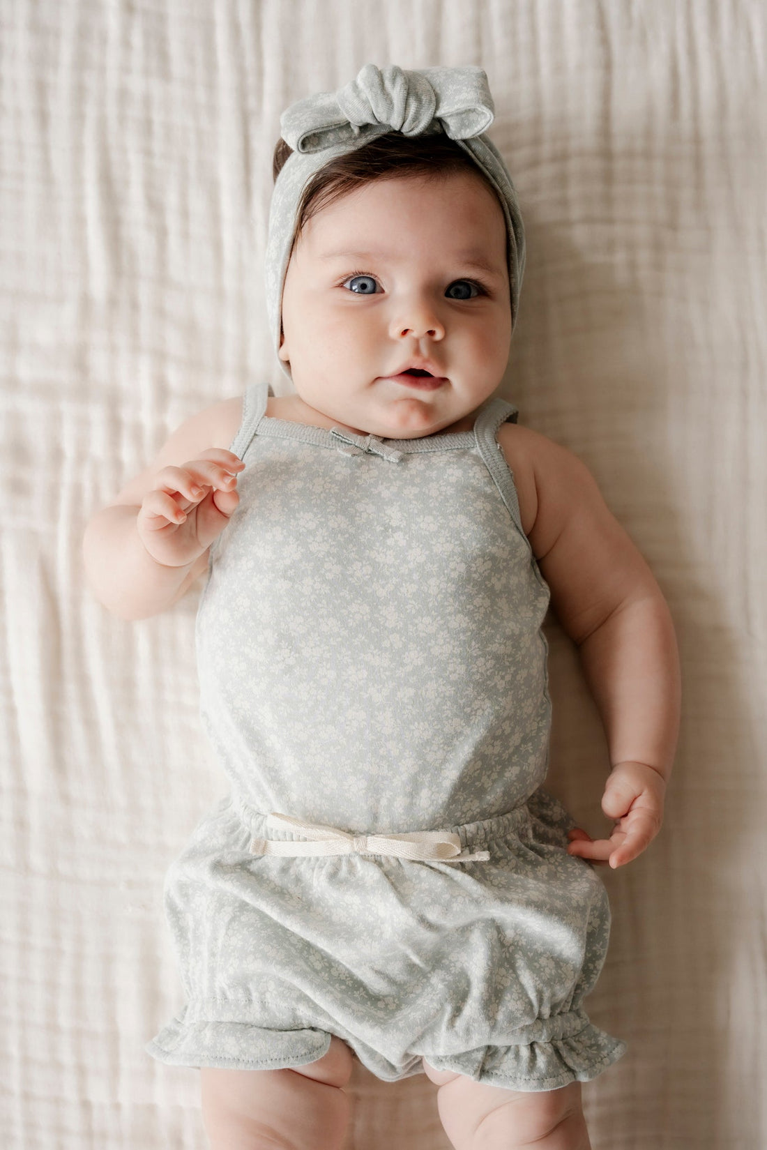 Organic Cotton Bridget Singlet Bodysuit - Rosalie Fields Bluefox Childrens Bodysuit from Jamie Kay USA