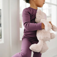 Organic Cotton Modal Everyday Legging - Elderberry Childrens Legging from Jamie Kay USA