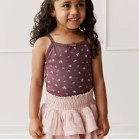 Organic Cotton Muslin Samantha Skirt - Powder Pink Childrens Skirt from Jamie Kay USA