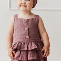 Organic Cotton Muslin Indie Top- Twilight Childrens Top from Jamie Kay USA