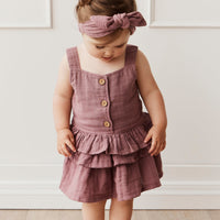Organic Cotton Muslin Samantha Skirt- Twilight Childrens Skirt from Jamie Kay USA