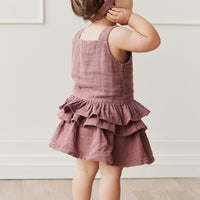 Organic Cotton Muslin Indie Top- Twilight Childrens Top from Jamie Kay USA