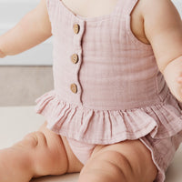 Organic Cotton Muslin Indie Top - Powder Pink Childrens Top from Jamie Kay USA