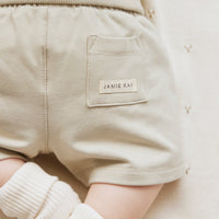 Organic Cotton Jalen Short - Honeydew Childrens Short from Jamie Kay USA