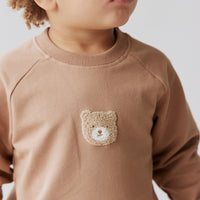 Organic Cotton Nolan Jumper - Mountain Childrens Sweatshirting from Jamie Kay USA