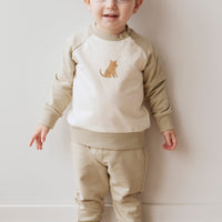 Organic Cotton Tao Sweatshirt - Honeydew Childrens Sweatshirt from Jamie Kay USA