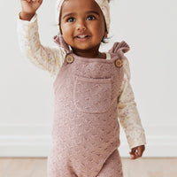Mia Knitted Onepiece - Vintage Mauve Marle Childrens Onepiece from Jamie Kay USA
