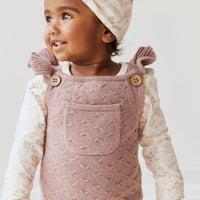 Mia Knitted Onepiece - Vintage Mauve Marle Childrens Onepiece from Jamie Kay USA