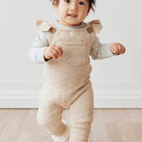 Mia Knitted Onepiece - Oatmeal Marle Childrens Onepiece from Jamie Kay USA