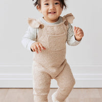 Mia Knitted Onepiece - Oatmeal Marle Childrens Onepiece from Jamie Kay USA