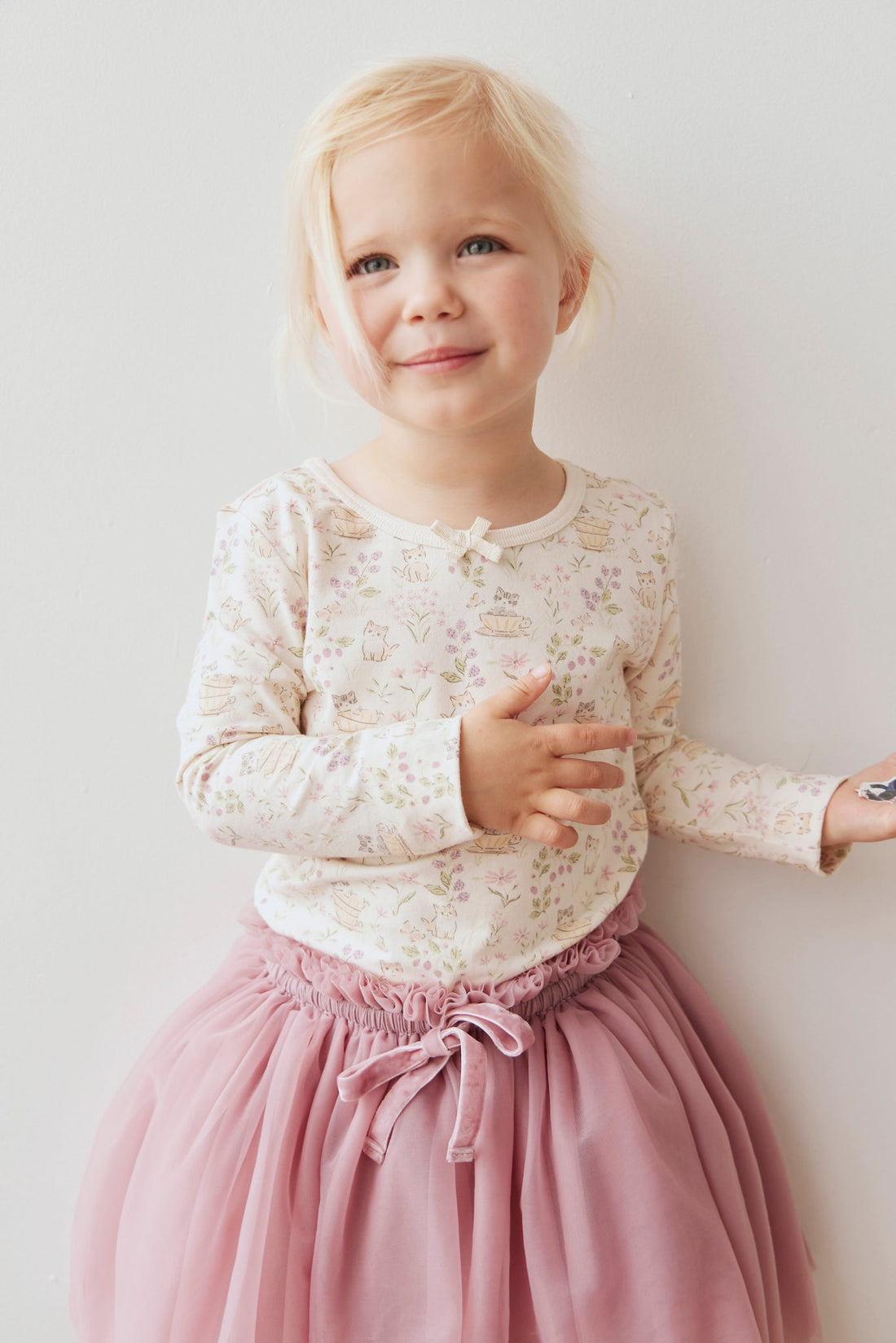 Organic Cotton Long Sleeve Top - Moons Garden Childrens Top from Jamie Kay USA
