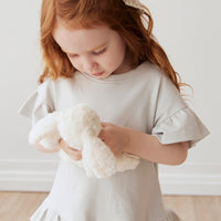 Pima Cotton Courtney Ruffle Top - Dawn Blue Childrens Top from Jamie Kay USA