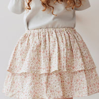Organic Cotton Heidi Skirt - Fifi Floral Childrens Skirt from Jamie Kay USA