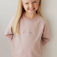 Organic Cotton Ivy Shortie - Powder Pink Childrens Short from Jamie Kay USA