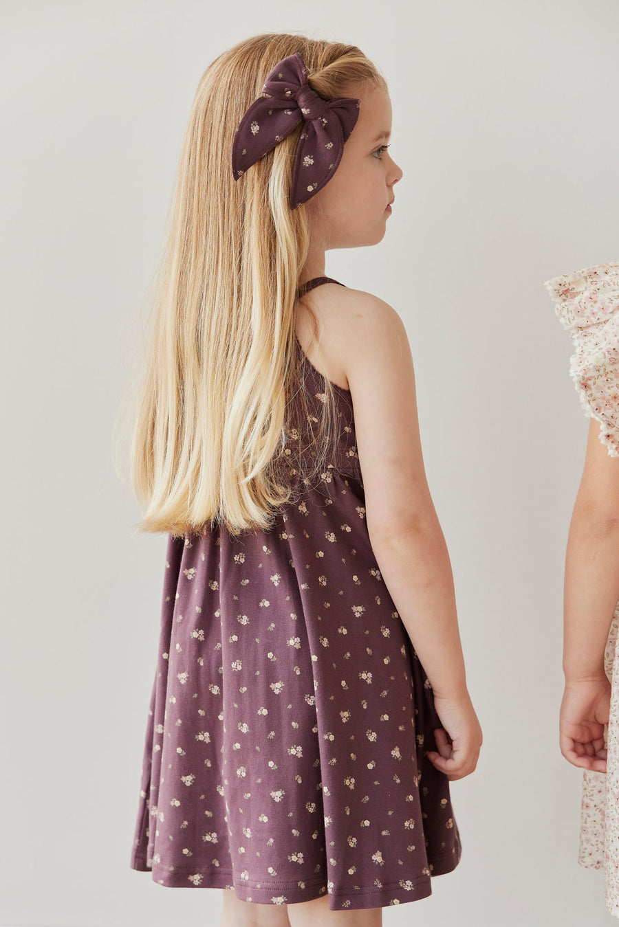 Organic Cotton Samantha Dress - Irina Fig Childrens Dress from Jamie Kay USA