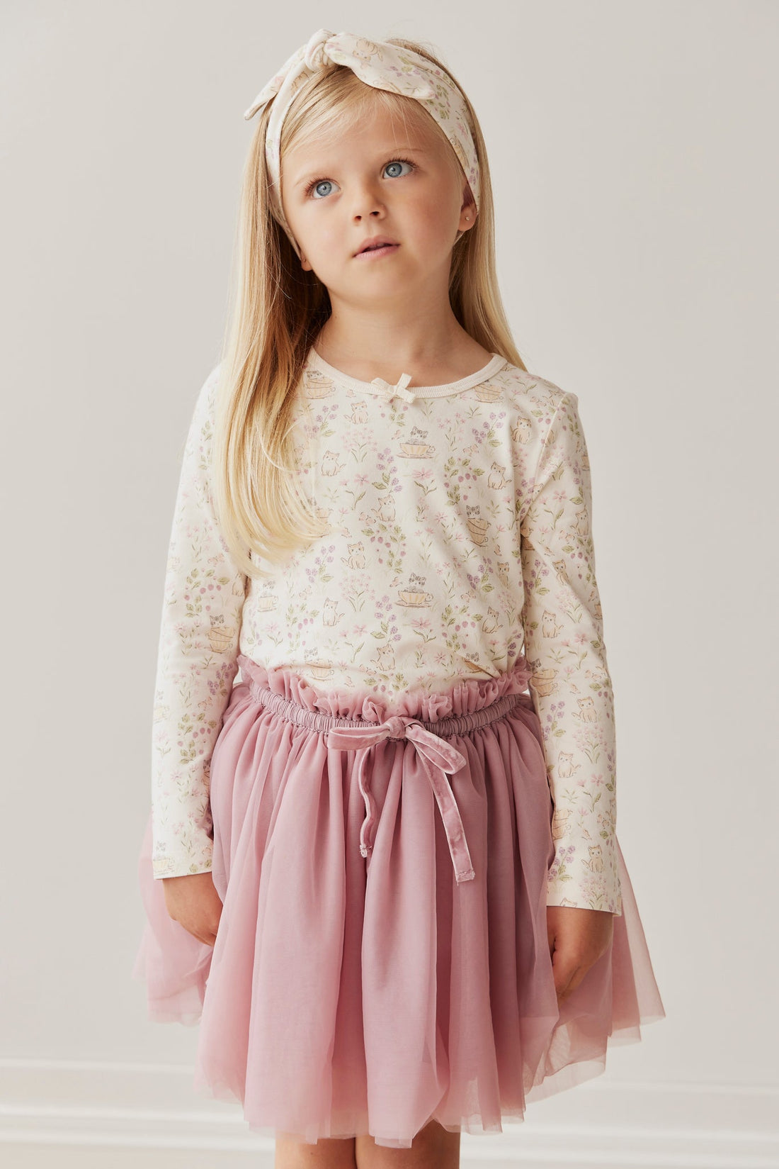 Organic Cotton Long Sleeve Top - Moons Garden Childrens Top from Jamie Kay USA