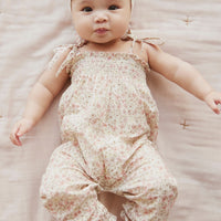 Organic Cotton Summer Playsuit - Fifi Floral Childrens Playsuit from Jamie Kay USA