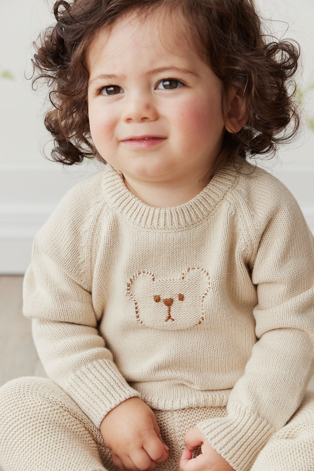 Ethan Jumper - Sesame Childrens Knitwear from Jamie Kay USA