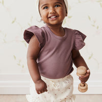 Pima Cotton Fleur Bodysuit - Twilight Childrens Bodysuit from Jamie Kay USA