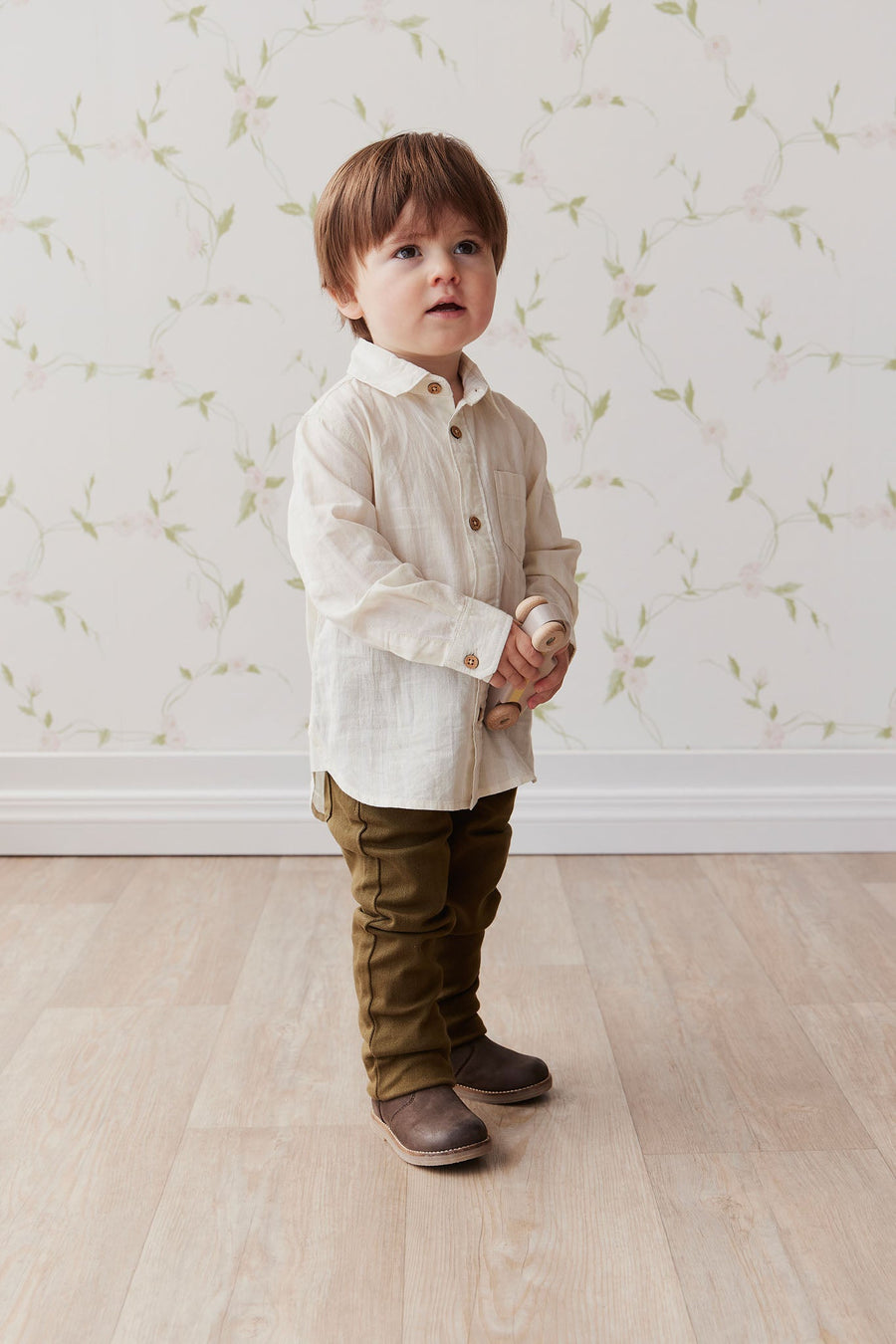 Austin Woven Pant - Dark Anise Childrens Pant from Jamie Kay USA