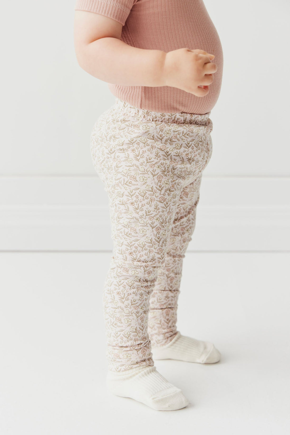 Jamie Kay Organic Cotton Modal Elastane Legging - Mauve (0-6YRS